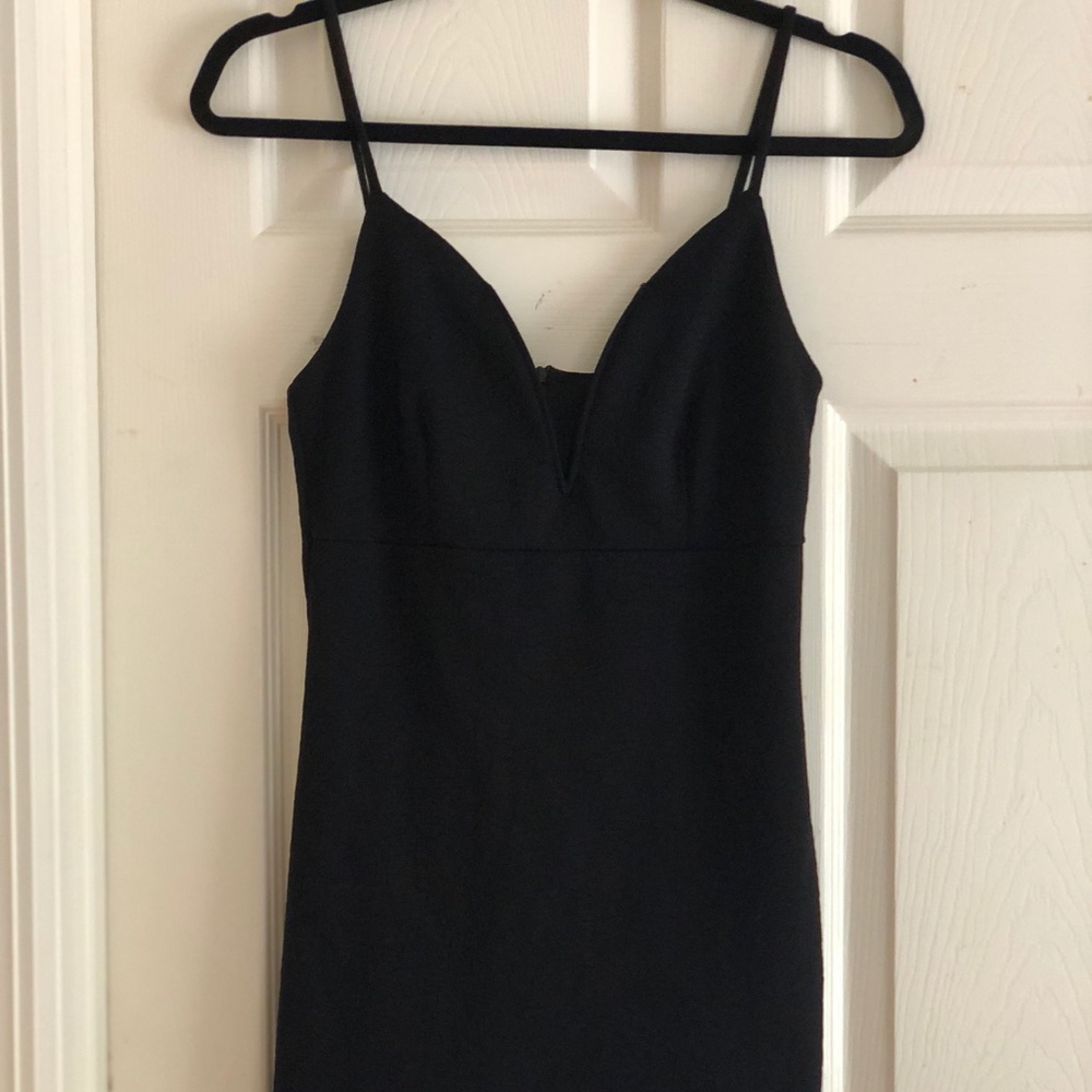 Forever 21 SM Black Floral Spaghetti Strap Dress